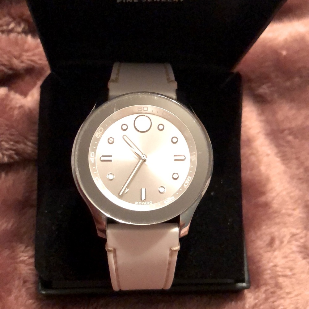 White Movado watch